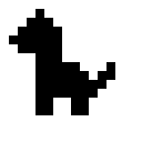 横向きにした瞬間。黒いシルエットだけど、もう四足動物